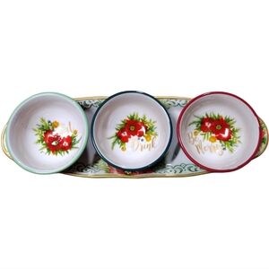 The Pioneer Woman Garland Ceramic Condiment 4‎ Piece Set